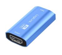 LogiLink HDMI Repeater 8K/60 Hz boîtier aluminium bleu