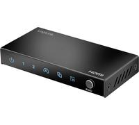 LogiLink HD0066 Répartiteur HDMI affichage LED, boîtier métallique, avec LEDs de statut noir