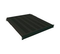 LogiLink Heavy Duty Fixed Shelf - Etagère pour rack - noir, RAL 9005 - 1U - 19"
