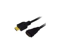 LogiLink High Speed with Ethernet - Câble d'extension HDMI avec Ethernet - HDMI mâle pour HDMI femelle - 2 m