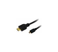 LogiLink Câble HDMI CH0031 High Speed avec Ethernet Type A vers Type D (Micro) 1,5 m Mâle/Mâle Noir