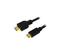 LogiLink Câble HDMI CH0021 – HDMI-A mâle → Mini HDMI (Type C) 1 m 4K UHD Noir