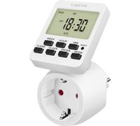 LogiLink Horloge programmable numérique Écran pivotant à 180 degrés blanc