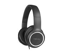 LogiLink HS0053 Casque stéréo filaire avec microphone intégré sur câble, noir