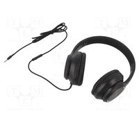 LogiLink Casque stéréo HS0053 - Filaire, micro intégré sur câble, noir