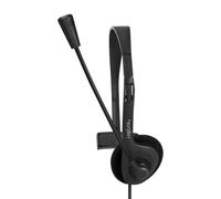 LogiLink Casque mono HS0054 – prise 3,5 mm et microphone