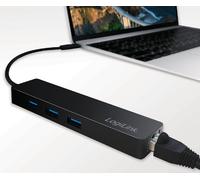 LogiLink Hub USB 3.0 avec port USB-C 3.1 Gen1 + Gigabit