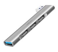 LogiLink Hub USB 3.0 Ultraslim, 4 ports, boîtier aluminium