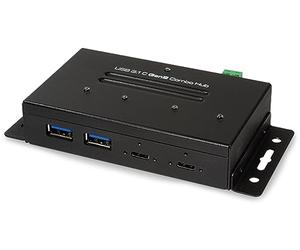 LogiLink Hub USB-C 3.1 4 Ports Combo Gen 2 Sortie Industrielle.