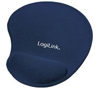 LogiLink Tapis de souris ID0027B avec repose-poignets en gel Bleu