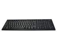 LogiLink ID0104 clavier Souris incluse Bureau RF sans fil QWERTZ Noir
