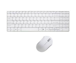 LogiLink ID0109 Clavier + Souris slim sans fil avec 3 Boutons 2,4 GHz Blanc