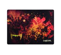 LogiLink Id0141 Tapis de Souris Ultra Fin avec revêtement spécial Motif Loup Rouge foncé