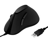 LogiLink ID0158 Souris ergonomique USB optique noir 5 Boutons 1000 dpi ergonomique