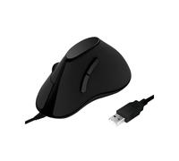 LogiLink ID0158 Souris Optique USB Type-A 1000 DPI 5 Boutons Programmables Droitier, Câble 1.5m, Compatible Windows/macOS, Noir