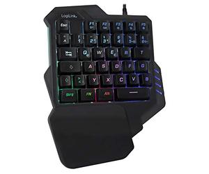 LogiLink ID0181 clavier USB Noir - Claviers (Mini, USB, LED, Noir)