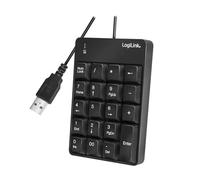 LogiLink ID0184 Clavier numérique supplémentaire avec Port USB et indicateur d'activité LED Noir
