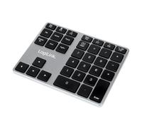 LogiLink ID0187 - Pavé numérique Bluetooth avec 35 touches et touches de fonction pour Windows/MacOS Aluminium