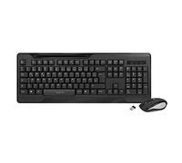 LogiLink ID0194 Clavier sans fil 2,4 GHz Noir 1000 dpi Protection contre les éclaboussures