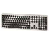Logilink ID0206 Clavier sans fil, Bluetooth, noir/argenté