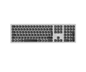 LogiLink ID0213 - Clavier multi-appareils sans fil avec BT 5.0, design aluminium