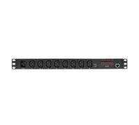 Logilink IP Steckdosenleiste 19" 8fach Einbau 1HE schwarz