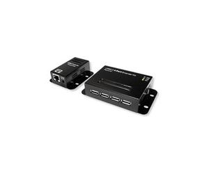 - LOGILINK iUSB Extend-POE4U USB extender SUR Cat.5 / 5E / 6 jusqu'à 50 m AVEC HUB 4 PORTES, POE