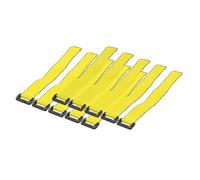 Attache câble Velcro - LOGILINK - KAB0015 - Jaune - 300 x 20 mm - 10 pièces