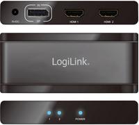 LogiLink Kabel 2 ports Répartiteur DisplayPort 3840 x 2160 pixels noir