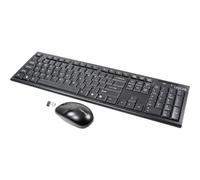 Logilink Keyboard Wireless 2,4GHz Black, German Layout with, ID0104 (Black, German Layout with Mouse German)