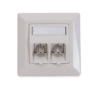 LOGILINK Keystone Boîte de Rangement avec 2 modules F-BUCHSE