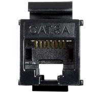 Logilink Keystone Kupplung 2X RJ45 UTP 14.6mm, Cat6A, schw.