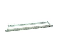 LogiLink Keystone Panel - Tableau de connexions - STP - RAL 7035 - 0.5U - 19" - 24 ports