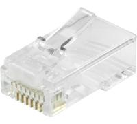 LogiLink Kit de connecteurs modulaires RJ45 Cat.6 non blindés transparent 50 pièces
