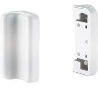 LogiLink Kit de fixation murale pour rail d'organisation blanc mat 2 pièces