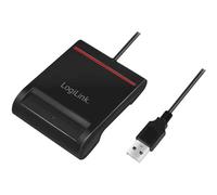 LogiLink Lecteur de cartes Smart ID USB 2.0, noir