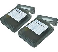 Logilink Lot de 2 étuis de protection pour disque dur UA0133 pour 1 disque dur de 8,9 cm (3,5 pouces), noir