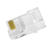 LogiLink Lot de 50 connecteurs professionnels RJ45 Cat.6 UTP RJ45, ouverts à l'avant