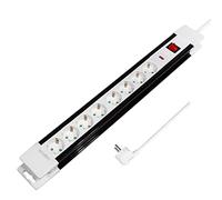 LogiLink Multiprise LPS207 avec commutateur 8 prises Blanc