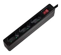 LogiLink LPS230B multiprise 1,5 m 3 sortie(s) CA Noir