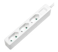 LogiLink LPS229 multiprise 1,5 m 3 sortie(s) CA Intérieure Blanc