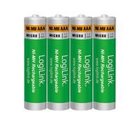 LogiLink LR03RB4 Lot de 4 Piles AAA Micro NiMH 1,2 V Vert