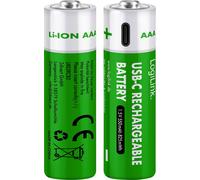 LogiLink LR03RCB2 Pile rechargeable LR3 (AAA) Li-Ion 1.5 V 2 pc(s)