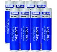 Logilink Micro Aaa 1,5 V Pile (8 Pièces Folienverpackt), Ultra Power Alcaline Lr03, Pour Plusieurs Appareils Comme Par Exemple Télécommandes, Jouets, Détecteur De Fumée, Etc. G