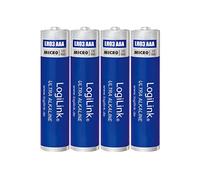LogiLink Micro AAA 1,5 V Pile (Blister de 4), Ultra Power Alcaline LR03, pour Plusieurs appareils comme par Exemple télécommandes, Jouets, détecteur de fumée, etc.