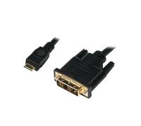 LOGILINK Mini-HDMI - DVI-D M/M 2M Negro