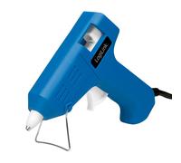 LogiLink Mini-pistolet à colle chaude 10 watts bleu avec support