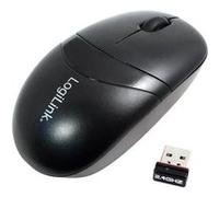 LogiLink Mini with Autolink - Souris - optique - 3 boutons - sans fil - 2.4 GHz - récepteur sans fil USB - noir Noir G