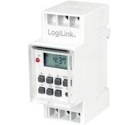 LogiLink Minuterie numérique, montage sur rail DIN, blanc G