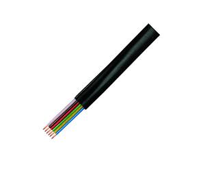LogiLink Modular Flat Cable 6-wire, colour black, 100m